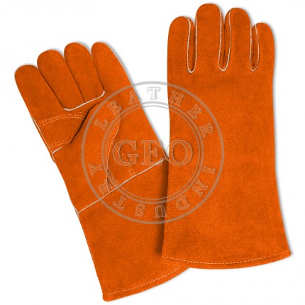 All Sizes Cow Split Leather / Long Heavy Duty / Custom Welding Gloves